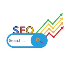 Search engine optimization SEO illustration