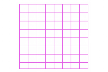 Pink grid forming a square pattern on a transparent background, ideal for graphic design, overlays, and digital projects
