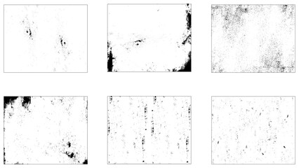 Grunge Urban Backgrounds set Grunge recycled paper. Crumpled paper texture with dirt and scratches.