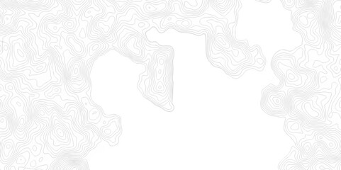 Lines map seamless topographic contour lines pattern. Geographic map and topographic contours map background. White wave paper reliefs. Black and white wave Seamless line.	
