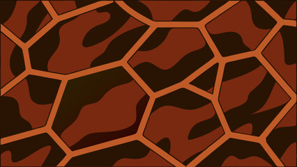 Obraz premium Giraffe Skin Pattern Texture: Natural Camouflage Design
