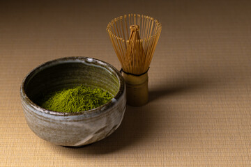 抹茶と茶筅　Japanese culture