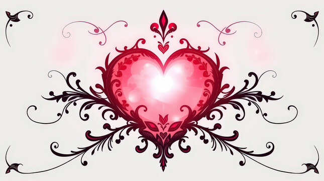 Heart Vines Background