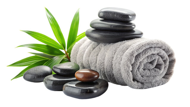 spa still life with stones