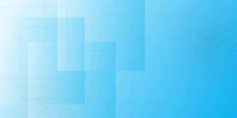 Abstract Computer technology background. network visual connection. blue minimal circular abstract dynamic lines isolated on blue background. Future technology banner concept. vector illustration.	