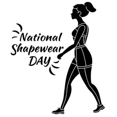 NATIONAL SHAPEWEAR DAY vector illustration