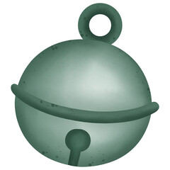 Christmas bell decorations hand drawn illustration 