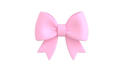 Fototapeta premium 3D rendered pink ribbon bow