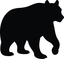 Bear Silhouette Vector Art 