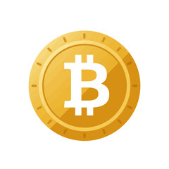 Bitcoin Cryptocurrency Coin - Digital Currency Illustration