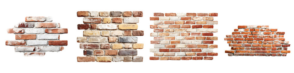 Obraz premium Brick Wall Textures: Distressed Vintage Backgrounds