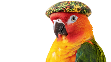 Parrot in a Tiny Hat