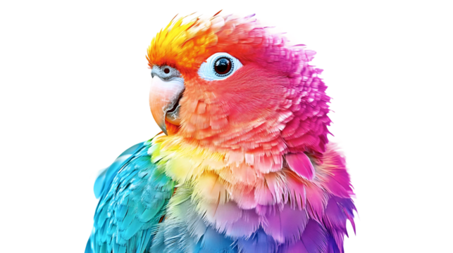 Dreamy Rainbow Parrot