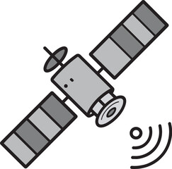 Satellite Icon  Wireless Communication Symbol for App  Web  PNG and Vector