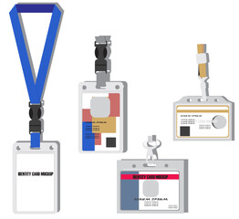 id card vector mockup