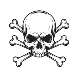 Human skull and crossbones vintage art human anatomy death