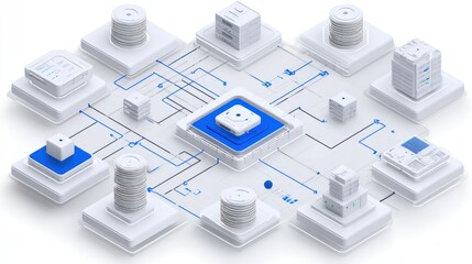 Network of digital data storage