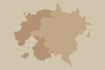 Fototapeta premium Abstract beige and brown organic shapes create a unique artistic design for background