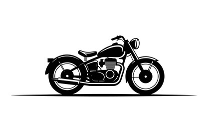 Obraz premium Retro bike outline silhouette vector for t shirt print