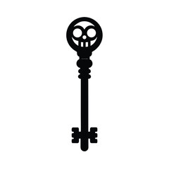 Obraz premium vintage-skeleton-room-key-icon-include-after-on-wh.eps