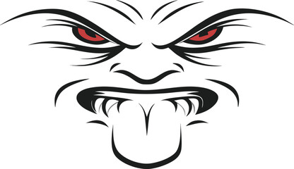 head of a face