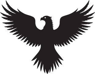 Obraz premium eagle silhouette vector Illustration