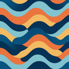 A precise and orderly seamless pattern built upon a repeating grid of squares. Each square contains a smaller, contrasting square within it, creating a layered effect