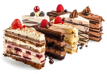 piece of chocolate cake with cream