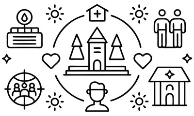 Cloud Computing and Data Analysis Icons,Delivery and Logistics Icons Collection Shipping, Business and Management Icon Set,Set of circular icons in vibrant purple Information technology icon set 