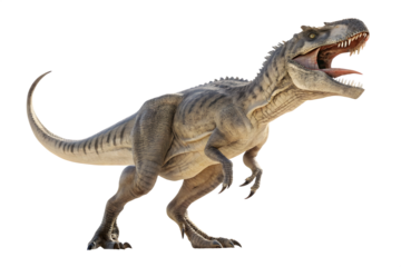 Tyrannosaurus rex 3D render isolated on white background
