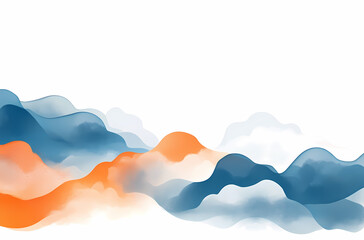 Abstract Mountain Landscape Painting