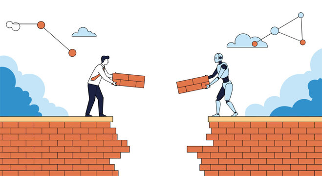 Bridging the digital divide human collaboration with advanced artificial intelligence technology creating innovative solutions