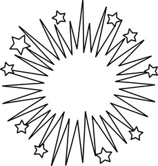 Fototapeta premium Navidad estrella línea icono o logo estilo. alto calidad firmar y símbolo en un blanco antecedentes. contento nuevo año vector contorno pictograma para infografía. Vector Pro