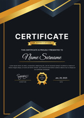 Certificate Vertical Template Design