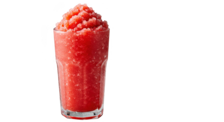 Refreshing slushy drink isolated on transparent background