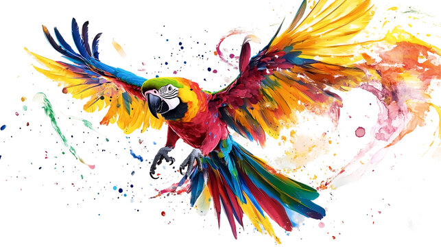 Dancing Colorful Parrot