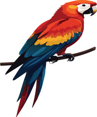 Fototapeta premium Parrot silhouette vector