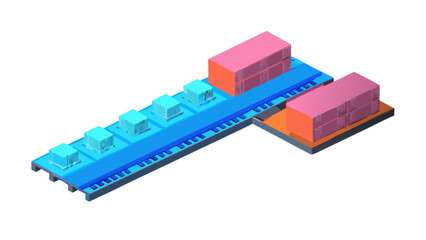Isometric view of computer ram memory module with heatsinks for cooling and performance enhancement