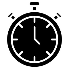 Stopwatch glyph icon