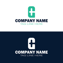 A modern design of the letter G logo incorporates the medical cross design
