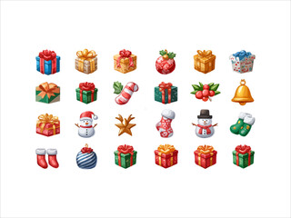 Merry christmas icon illustration vector