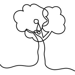 Tree Line Art