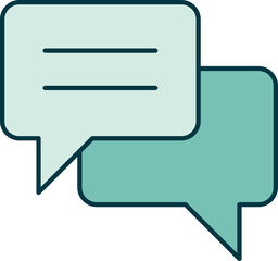 Obraz premium Communication Business Icons Color illustration
