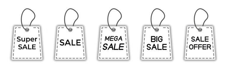 Sale Tags and Labels Vector Set – Red Starburst Badges, Discount Stickers, and Promotional Banners, vector illustration.