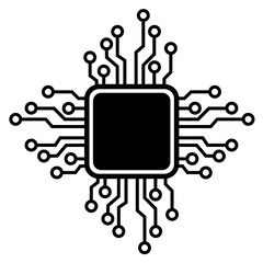 Artificial Intelligence Microchip AI
