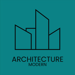 Modern Architecture Vector of minimalist housing