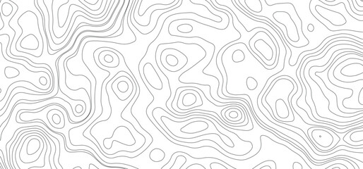 Topographic map background geographic line map with elevation assignments. Modern design with White background with topographic wavy pattern design.paper texture Imitation of a geographical map shades