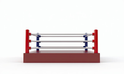 Boxing Ring with Red
