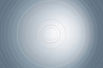 Obraz premium Abstract futuristic technology background with radiating concentric circles and a central light source creating a digital wave effect.