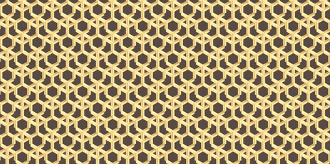Seamless weave pattern geometric fabric vintage textile illustration.